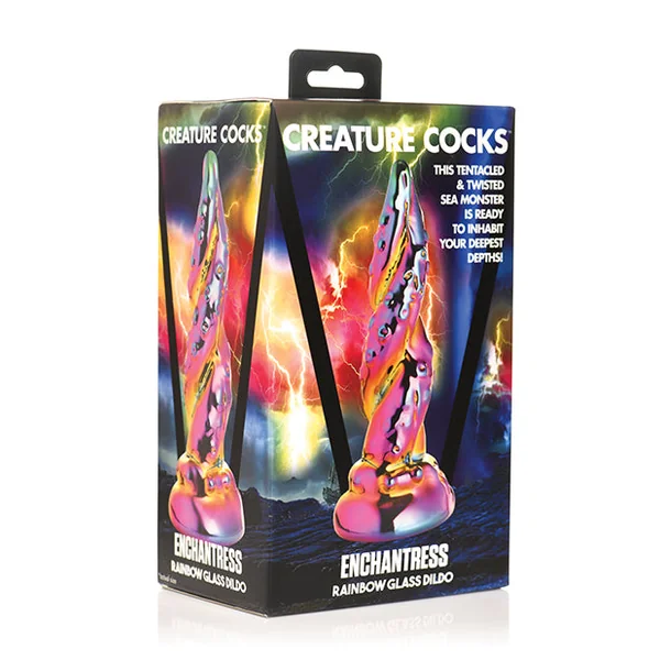 Creature Cocks Enchantress Rainbow Glass Dildo
