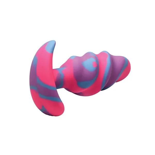 Creature Cocks – Unicorn Swirl Silicone Butt Plug – Medium