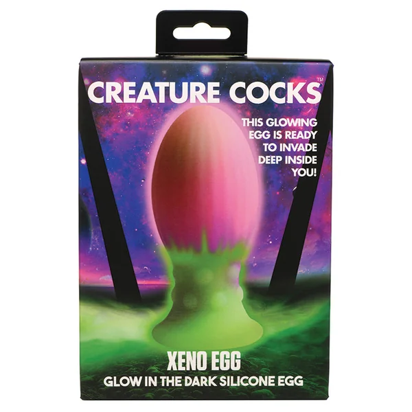 Creature Cocks Xeno Egg Glow In The Dark Silicone Egg - Large