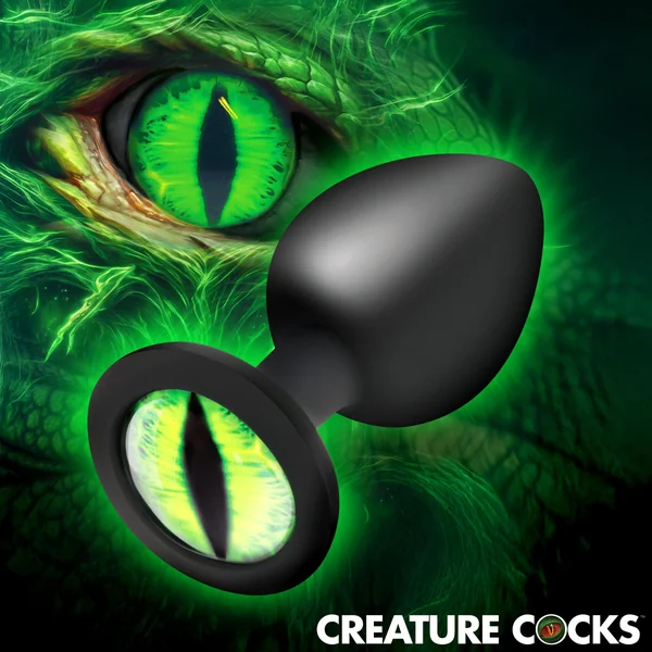 Creature Eye Green Eye Silicone Butt Plug