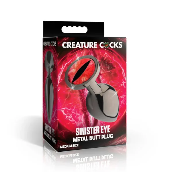 Creature Eye Sinister Red Metal Butt Plug by XR