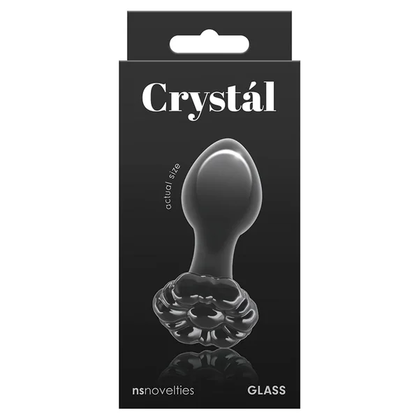 Crystal Flower Plug - Black