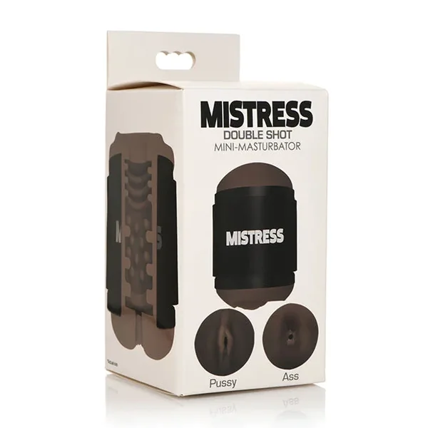 Curve Toys Mistress Double Shot Mini Masturbator Pussy & Ass – Dark