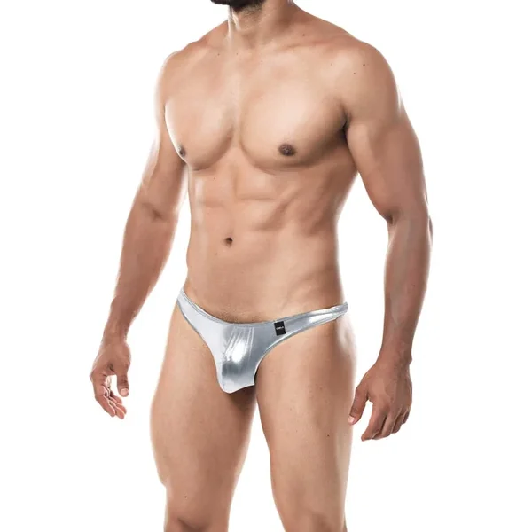 CUT FOR MEN THONG SILVER SMALL