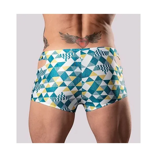 CUT IT OUT! CUTOUT SHORT BLUE MEDIUM