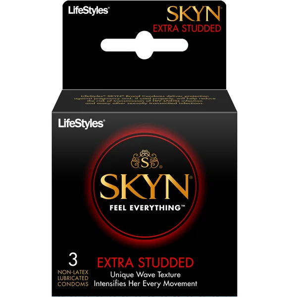 (D) LIFESTYLES SKYN EXTRA STUD 3PK