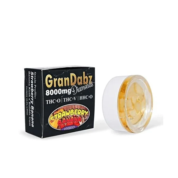 Dazed 8g Grand Dabz Diamonds 800mg Mix Blend Strawberry Banana