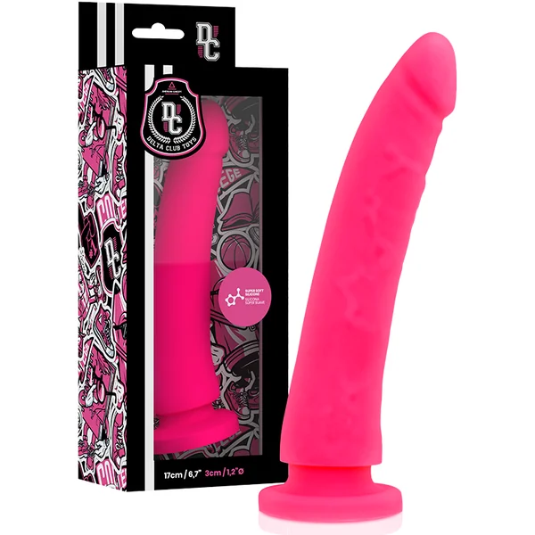 Delta club toys dildo pink medical silicone 17x3cm