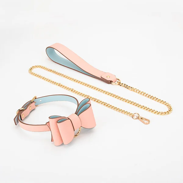 Deluxe Fetish – Collar & Leash 2Tone