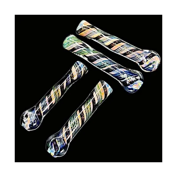 Dichro Spiral With Gold Fumed Chillum