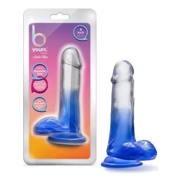 Dildo - B Yours - Stella Blue 6.5 inches - Blue