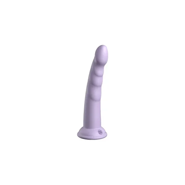 Dillio Platinum Collection Slim Seven 7 Inch Silicone Dildo, 7.0 Inch Insertable, 1.4 Inch Max Width, Purple