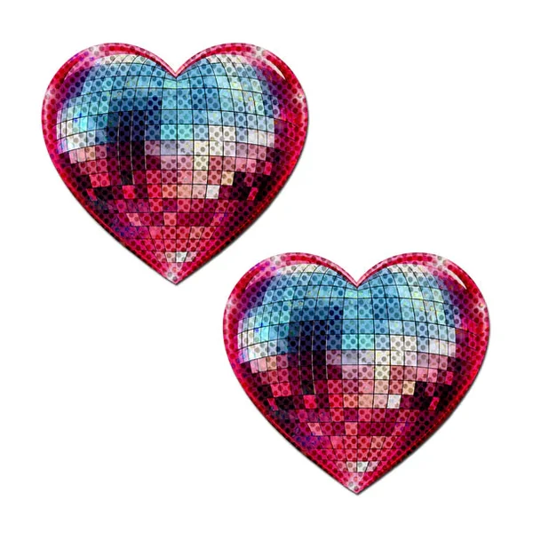 Discoball Heart Pasties by Naughty Pastease