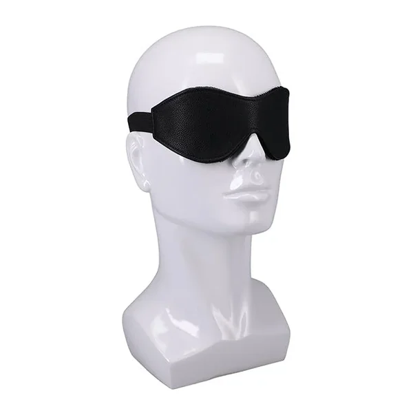 Doc Johnson Faux Leather Blindfold In A Bag