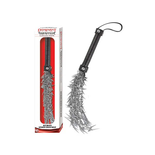 DOMINANT SUBMISSIVE COLLECTION ULTIMATE SPIKED CHAIN WHIP