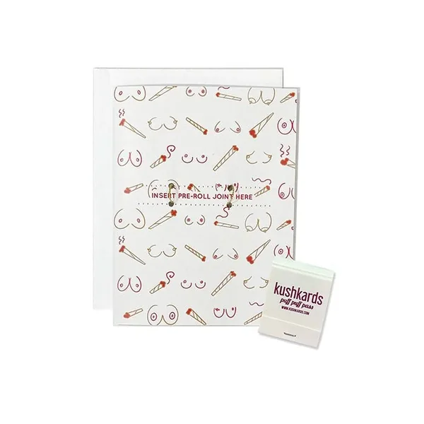 Doobies Boobies Greeting Card w/Matchbook