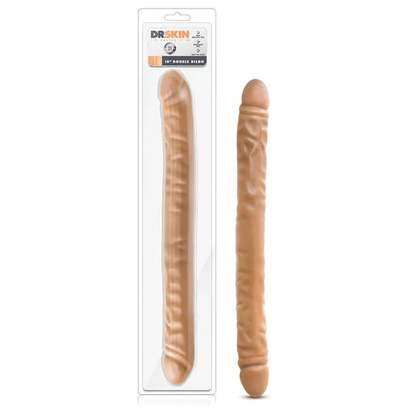 Dr. Skin 18″ Double Dildo – Mocha