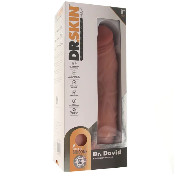 Dr Skin 8" Vibrator Dr David by Blush Novelties
