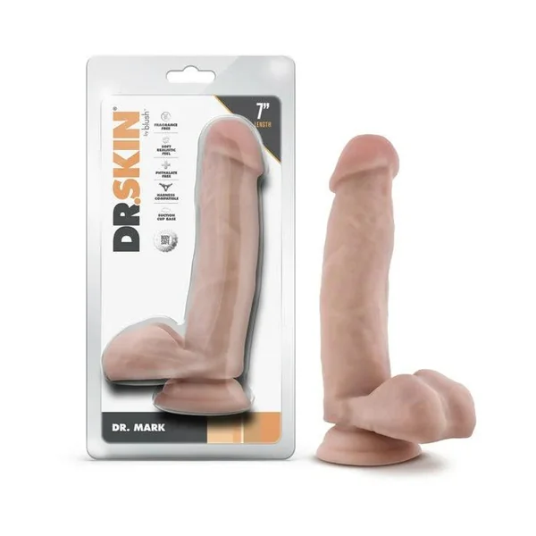 Dr. Skin - Dr. Mark 7 Inch Dildo - Beige
