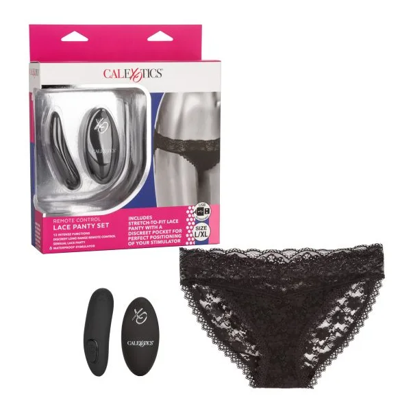 (D)REMOTE CONTROL LACE PANTY S L/XL
