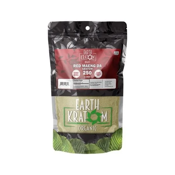 Earth Kratom 250g Powder Red Maeng Da