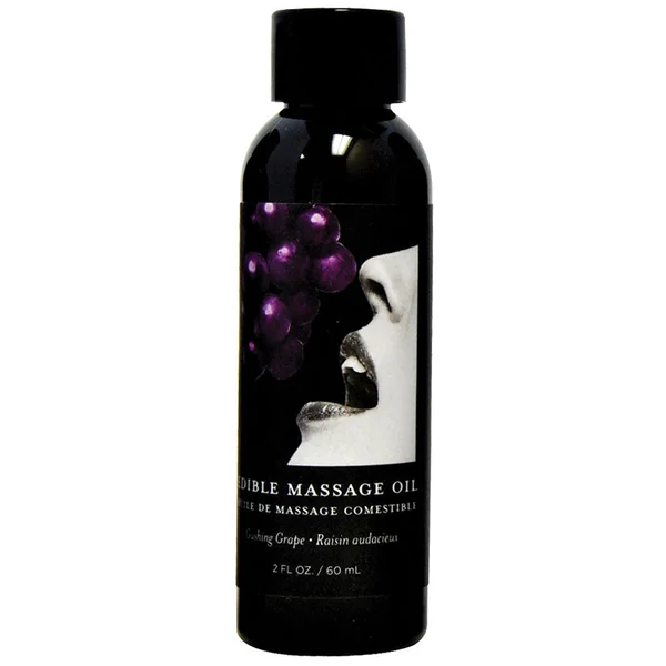 Earthly Body Edible Massage Oil - Grape 2oz