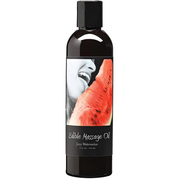Earthly Body Edible Massage Oil - Juicy Watermelon 8oz