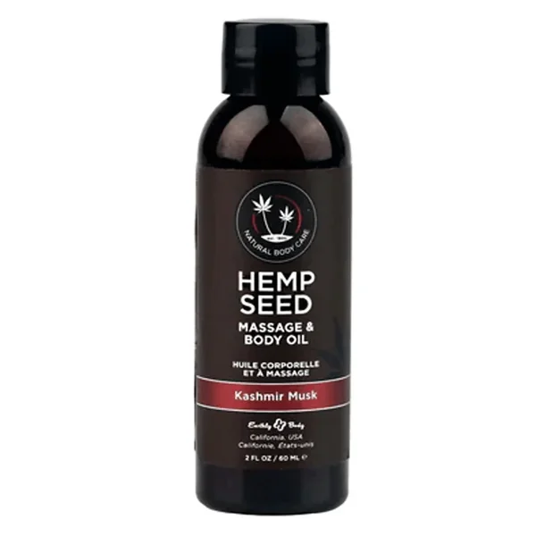 Earthly Body Hemp Seed Massage Oil Kashmir Musk