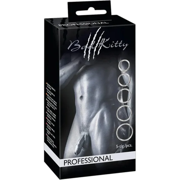 Erection Ring - You 2 Toys - Bad Kitty Metal-Ring 5er set