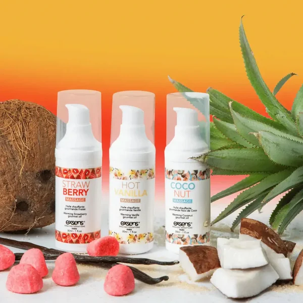 Exsens® Let's Travel Warming Massage Oil Kit
