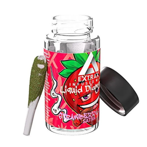 Extrax Halfer Pre Roll Liquid Diamonds Strawberry Cough