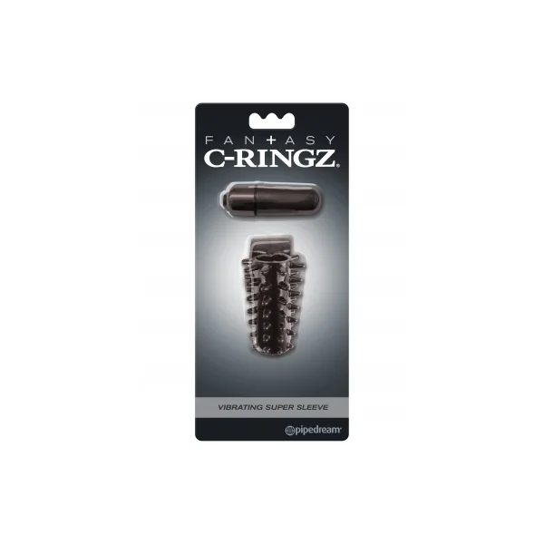 FANTASY C RINGZ VIBRATING SUPER SLEEVE BLACK