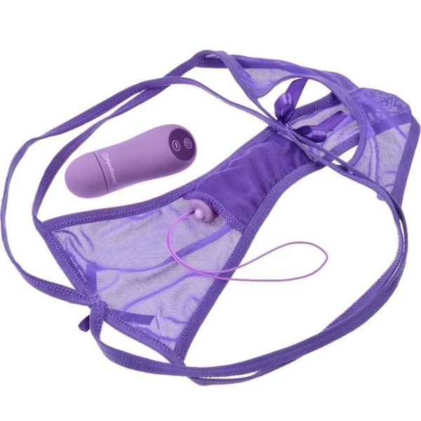 Fantasy for her cheeky panty thrill-her thong with vibration sex toy