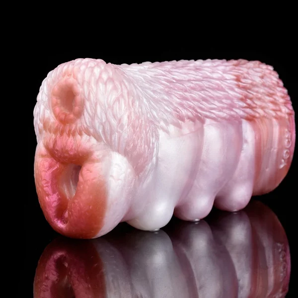 Fantasy Puppy-Inspired Pocket Pussy – Dual-Channel Silicone Masturbator Penis Massager