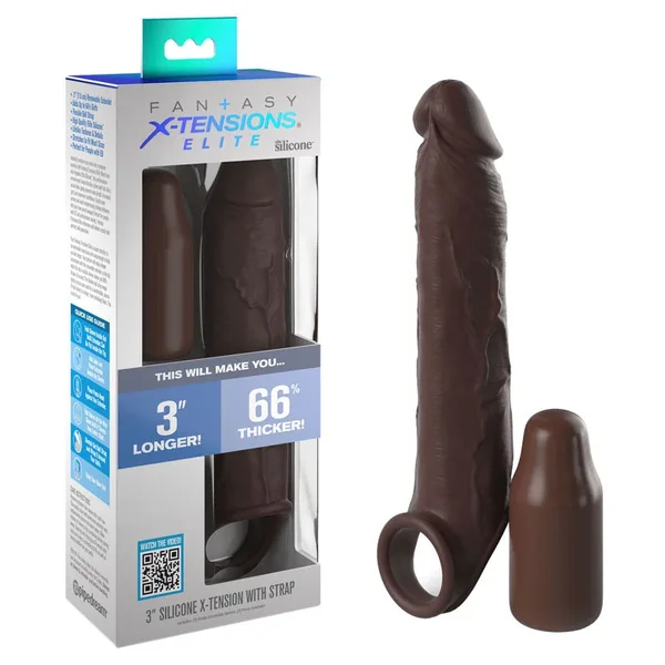 Fantasy X-Tensions Elite 3” Extension with Strap – Brown-(pd4157-29)