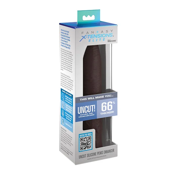 Fantasy X-tensions Elite Uncut 7" Extension Sleeve - Brown