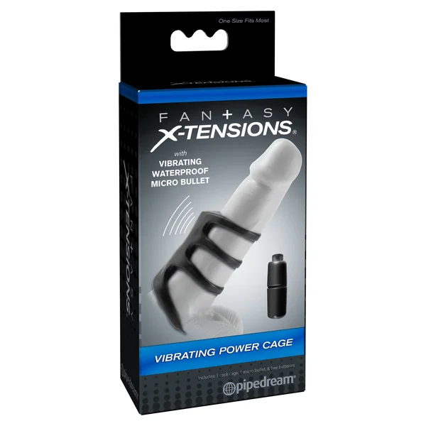 Fantasy X-Tensions Vibrating Powercage - Black
