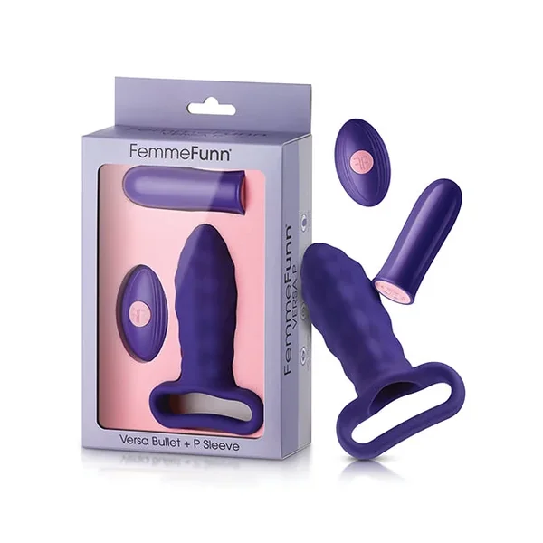 Femme Funn Versa Bullet W/plug Sleeve – Dark Purple