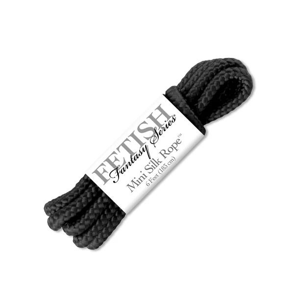 FETISH FANTASY MINI SILK ROPE BLACK