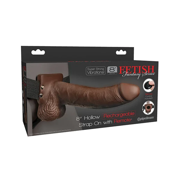Fetish Fantasy Series 7 Inch Hollow Rechargeable Strap On W/remote