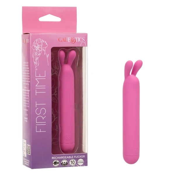 First Time Rechargeable Flicker Vibrating Bullet by Calexotics