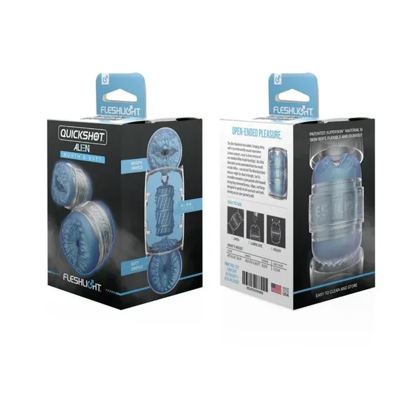 Fleshlight “Alien Mouth & Butt” Quickshot Stroker -Blue