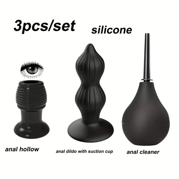 Food Grade Silicone Anal Butt Plug Anal Prostate Massager Anal Douche