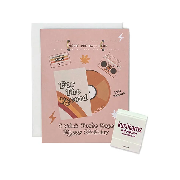 For The Record Greeting Card w/Matchbook