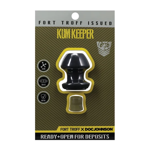 Fort Troff Kum Keeper Anal Plug - Black