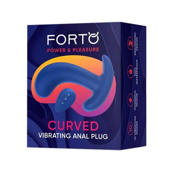 Forto Curved Vibrating Remote Anal Plug
