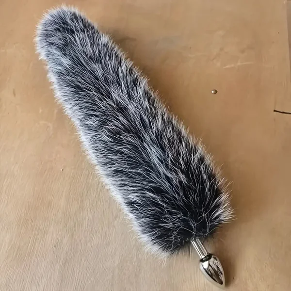 Fox Tail Butt Plug Realistic Furry Anal Detachable Metal Plug Adult Pleasure