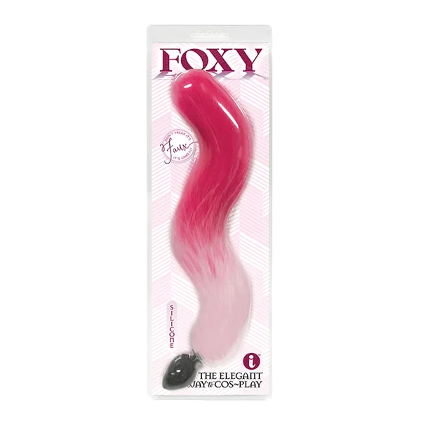 FOXY TAIL SILICONE BUTT PLUG PINK