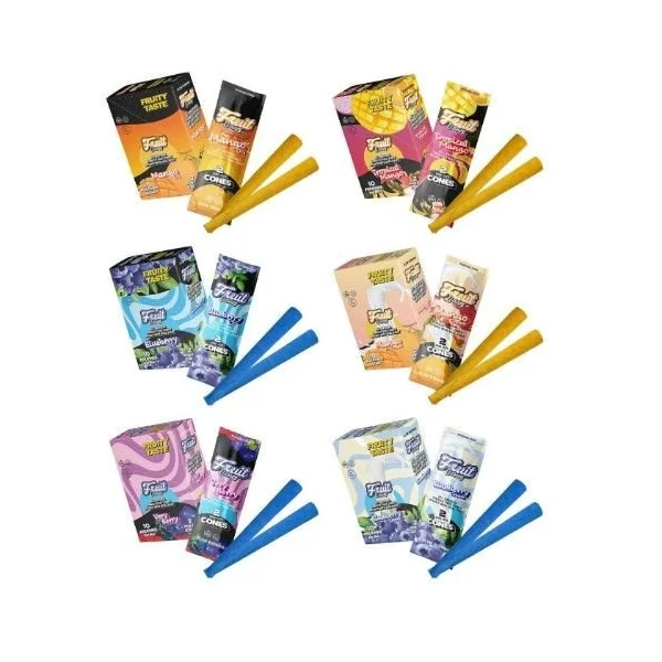 Fruit Cones Terp Wraps 10ct Display Blueberry Cream