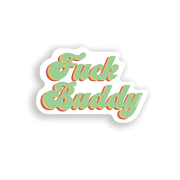 Fuck Buddy Naughty Sticker - Pack Of 3